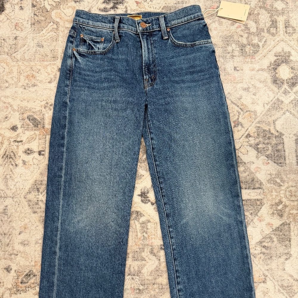 MOTHER mid rise rambler ankle zip